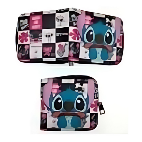Zippered Short Wallet - Disney - Lilo & Stitch