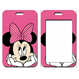 ID Card Badge Holder - Mickey & Friends - Minnie Mouse Resting Chin On Hands