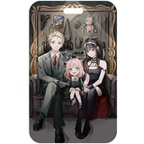 ID Card Badge Holder - Spy x Family - Loid, Yor, And Anya Forger Sitting Together