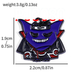 Bracelet Charm - Pokemon - Gengar dark purple smiling