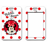 ID Card Badge Holder - Mickey & Friends - Minnie Mouse Red Polka Dot Card
