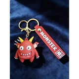 3D PVC Figure Keychain - Monster University - Art Red Horned Winged