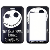 ID Card Badge Holder - The Nightmare Before Christmas - Jack Skellington Face With Title