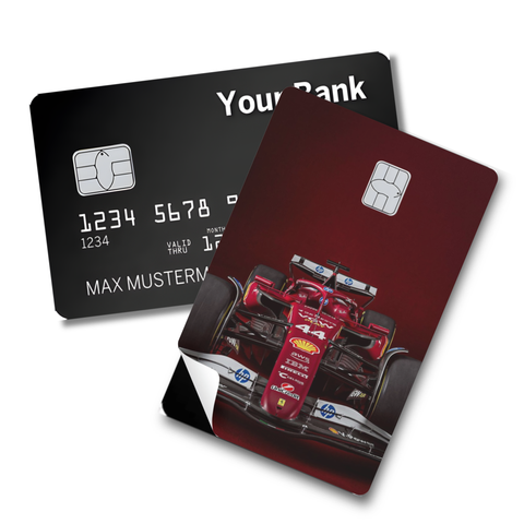 Credit Card Skin Sticker - Formula 1 - Ferrari Racing Car