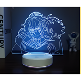 3D LED Night Light - Seraph of the End - Yuichiro and Mikaela embracing