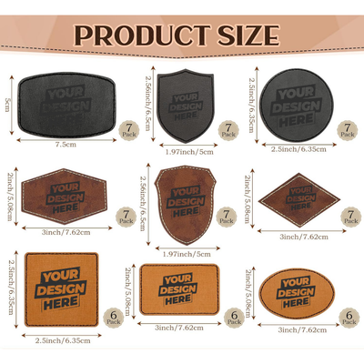 Premium Laser Engraving - Rustic Leatherette Patch