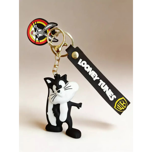 3D PVC Figure Keychain - Looney Tunes - Sylvester The Cat Figure