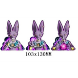 3D Lenticular Sticker - Dragon Ball - Beerus God of Destruction Three Forms