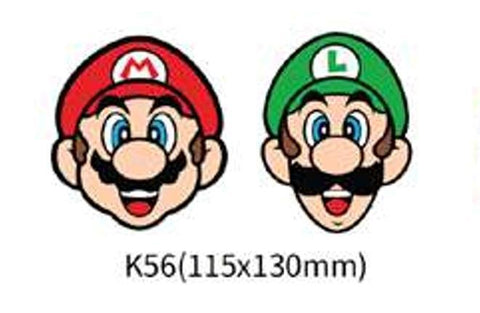 3D Lenticular Sticker - Super Mario - Mario & Luigi Faces