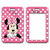 ID Card Badge Holder - Mickey & Friends - Minnie Mouse Pink Polka Dot