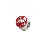 Bracelet Charm - Marvel - Spider-Man red spider symbol bead