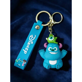 3D PVC Figure Keychain - Monsters Inc - Sulley Mike Stacked