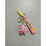 3D PVC Figure Keychain - Pokemon Jigglypuff - Jigglypuff Standing