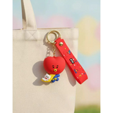 3D PVC Figure Keychain - Bt21 - Tata With Sleeping Van
