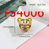 Bracelet Charm - Generic - yellow cartoon tiger character