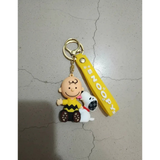 3D PVC Figure Keychain - Peanuts - Charlie Brown Sitting Variant 2