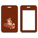 ID Card Badge Holder - Mickey & Friends - Mickey Mouse Firefighter Driving Red Truck