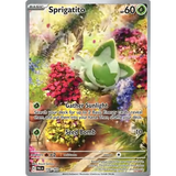 Card Keychain - Pokémon - Sprigatito basic Illustration Rare #713