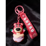 3D PVC Figure Keychain - Toy Story - Lotso Cupcake Holding Strawberries