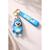 3D PVC Figure Keychain - Bluey - Waving Tongue Out
