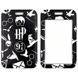 ID Card Badge Holder - Harry Potter - Icons Black And White