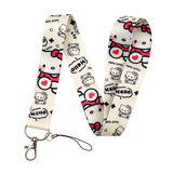 Lanyard - Hello Kitty - Hello Kitty with Hearts and "Hello" Text