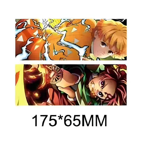 3D Lenticular Sticker - Demon Slayer - Zenitsu Agatsuma with Lightning Attack & Tanjiro Kamado with Dynamic Motion