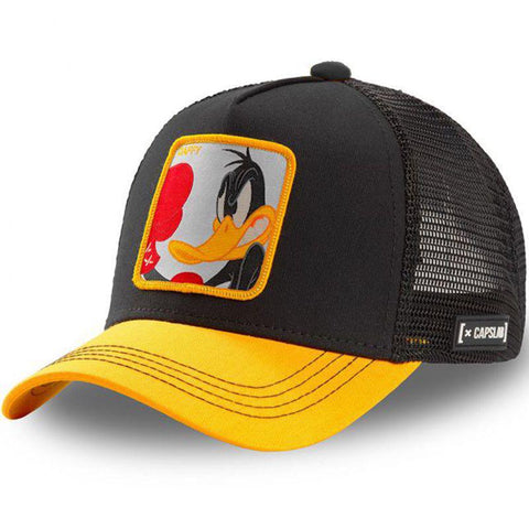 Snapback Cap - Looney Tunes - Daffy Duck (Black & Yellow)