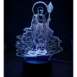 3D LED Night Light - Buddhism - Ksitigarbha Bodhisattva