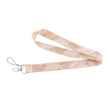 Lanyard - Light Brown Marble Pattern