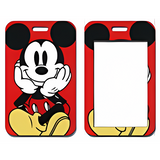 ID Card Badge Holder - Mickey & Friends - Mickey Mouse Resting Chin On Hands