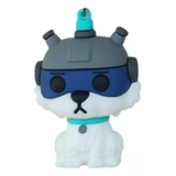 3D PVC Figure Keychain - Rick And Morty - Snuffles In Helmet
