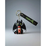 3D PVC Figure Keychain - How to Train Your Dragon - Chibi Toothless And Hiccup
