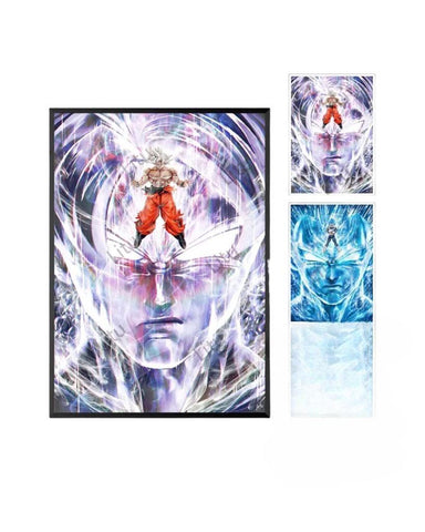 3D Lenticular Poster - Dragon Ball - Vegeta SSB & Goku Ultra Instinct