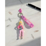 3D PVC Figure Keychain - Barbie - Stereotypical Pink Outfit