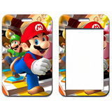 ID Card Badge Holder - Super Mario - Mario And Luigi Running On Piano Keys