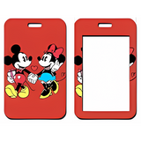 ID Card Badge Holder - Mickey & Friends - Mickey And Minnie Holding Hands Red