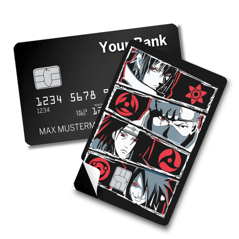 Credit Card Skin Sticker - Naruto - Sharingan Clan Members