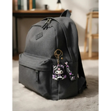 3D PVC Figure Keychain - Kuromi - Gothic Dress Holding Plushie