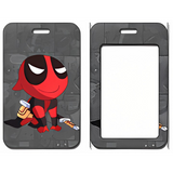 ID Card Badge Holder - Marvel - Chibi Deadpool Sitting With Katanas
