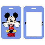 ID Card Badge Holder - Mickey & Friends - Mickey Mouse Making Funny Face Blue