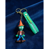 3D PVC Figure Keychain - Plants vs. Zombies - Conehead Business Zombie
