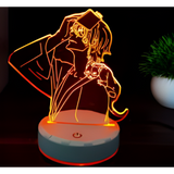 3D LED Night Light - Bungou Stray Dogs - Edgar Allan Poe