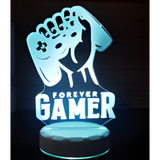 3D LED Night Light - Gamer hand with controller
