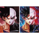 3D Lenticular Poster 12x16 - Dragon Ball - Goku and Jiren Split-Face 2-Panel