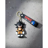 3D PVC Figure Keychain - Sonic the Hedgehog - Dark Super Sonic