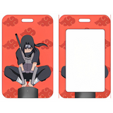 ID Card Badge Holder - Naruto - Itachi Uchiha Crouching Red Clouds