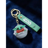 3D PVC Figure Keychain - Star Wars - Grogu In Hover Pram