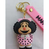 3D PVC Figure Keychain - Mafalda - Pink Star Dress