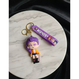 3D PVC Figure Keychain - KPop Demon Hunters - Jia With Sword